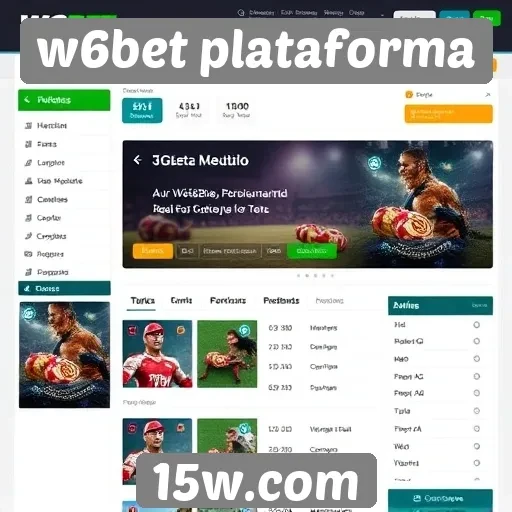 Avaliação da interface do site w6bet plataforma